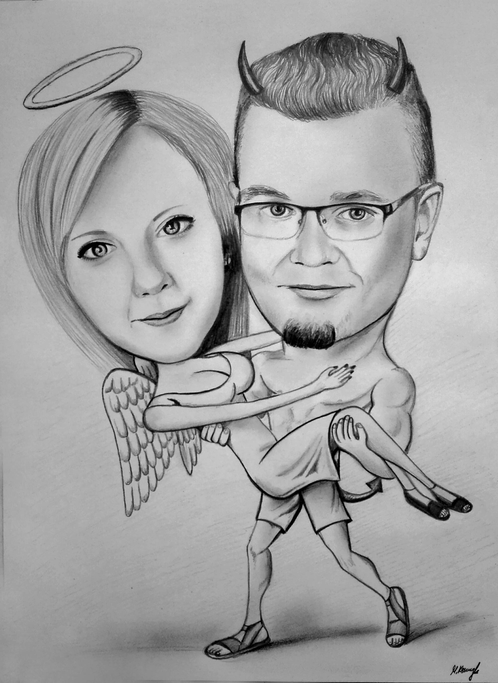 Karykatura na wieczór panieński