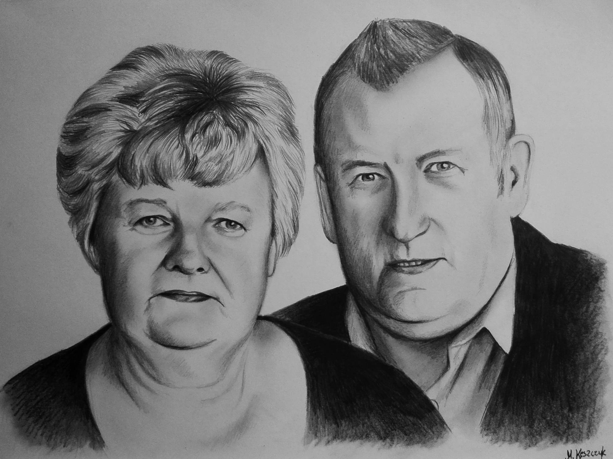 Portret na podziękowania rodziców